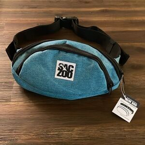 Sacramento Zoo Teal and Black Bum Bag Fanny Pack NWT